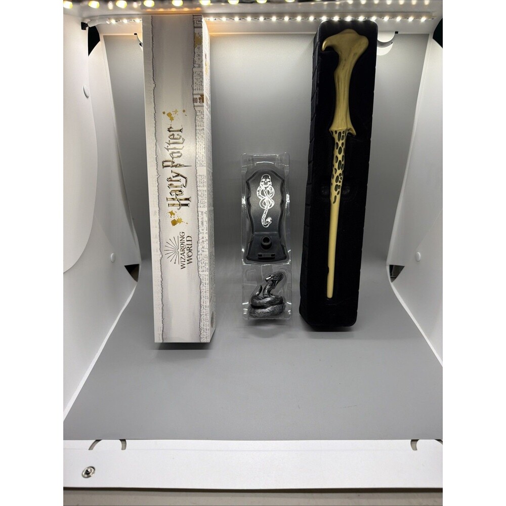 Harry Potter DEATH EATER Mystery Wizard Wand Voldermort's Wand With Nagini Stand